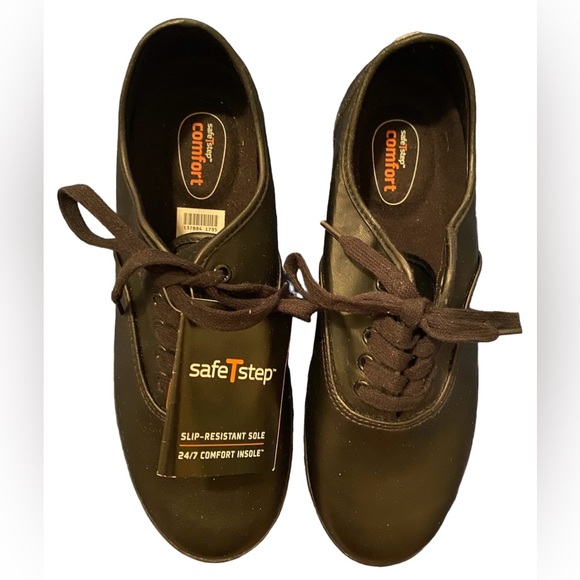 Safetstep Shoes Safetstep Slip Resistant Sole Black Sneakers Poshmark